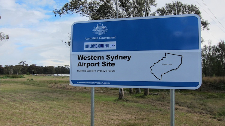 The federal government "declared" Badgerys Creek as the site for a second airport in Sydney in August. (Jordan Chong)