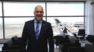 Air NZ chief executive Christopher Luxon at the unveiling of the new Auckland lounge. (Nicholas Young)