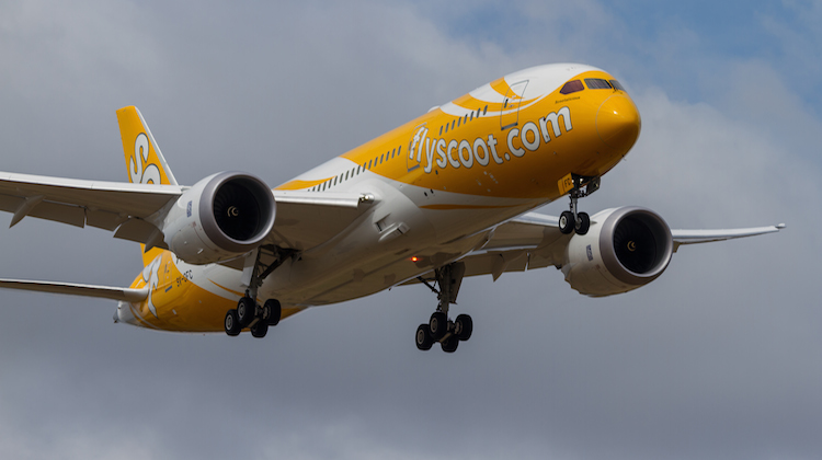 A file image of a Scoot Boeing 787-8. (William Reid)