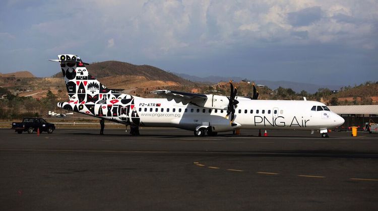 PNG Air's first ATR 72-600 turboprop, P2-ATR, at Port Moresby Airport on October 25 2015. (ATR)
