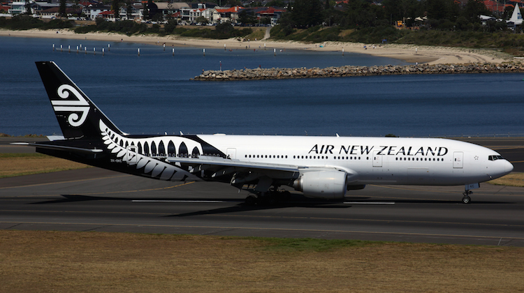 An Air New Zealand Boeing 777-200ER at Sydney Airport. (Rob Finlayson)
