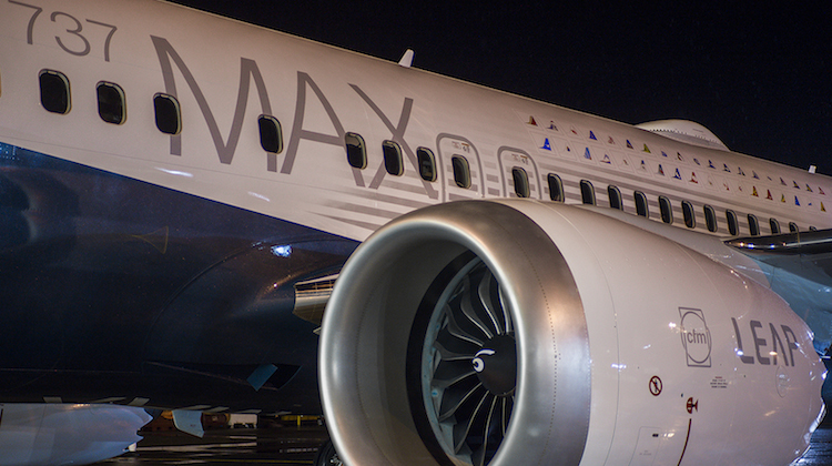 The 737 MAX is powered by two CFM International Leap-1B engines. (Boeing)