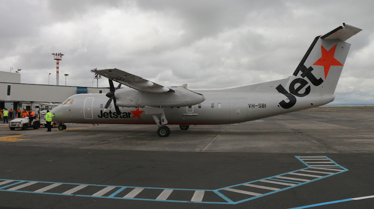 Jetstar's first Q300 service in New Zealand was on December 1 2015. (Mike Millett)