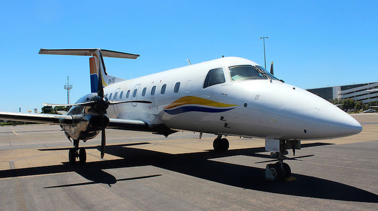 A file image of a Rossair Embraer Brasilia 30-seater.
