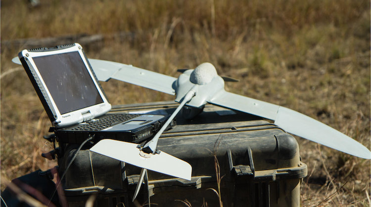 Australian Army soldiers 6th Battalion, Royal Australian Regiment, demonstrated the Wasp micro unmanned aerial system at Camp Growl, Shoalwater Bay training area, during Exercise Talisman Sabre 2015.