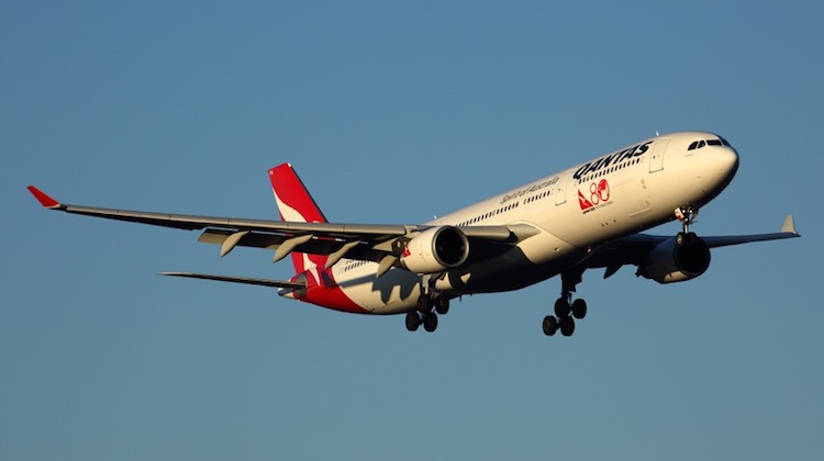 A file image of a Qantas Airbus A330-300 on approach to Melbourne Airport. (Rob Finlayson) 
