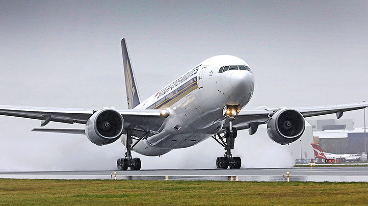 Singapore Airlines launched Singapore-Canberra-Wellington flights in September. (Paul Sadler)