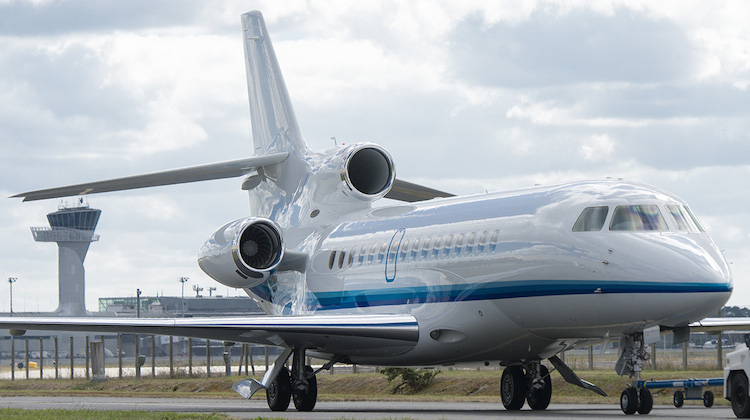 Dassault has delivered the first Falcon 8X to launch customer Amjet. (Dassault)