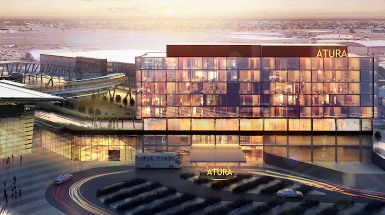 An artist's impression of the proposed Atura Hotel at Adelaide Airport. (Adelaide Airport)