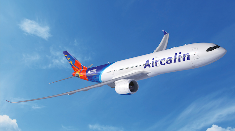 An artist's impression of an Airbus A330-900 in Aircalin livery. (Airbus)