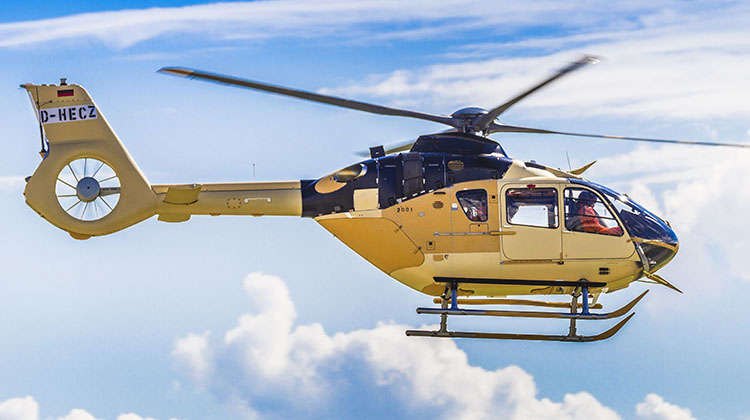 H135, SN2001, equipped with the Helionix avionics suite.