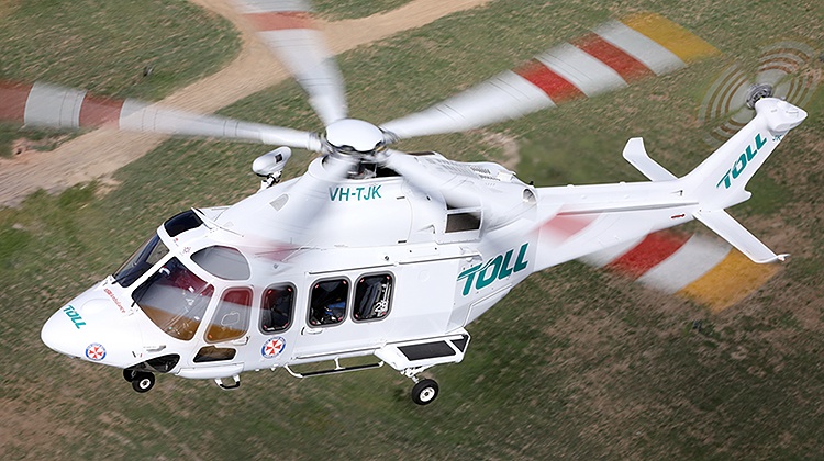 Toll Helicopters' AW139 VH-TJK, Rescue 204. (Paul Sadler)