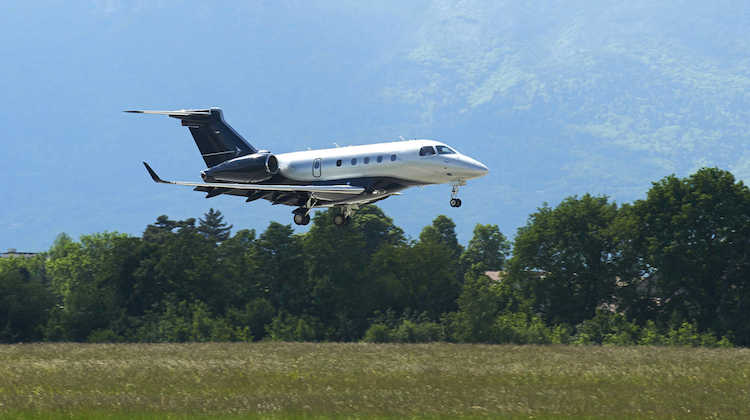 A file image of an Embraer Executive Jets Legacy 450. (Embraer)