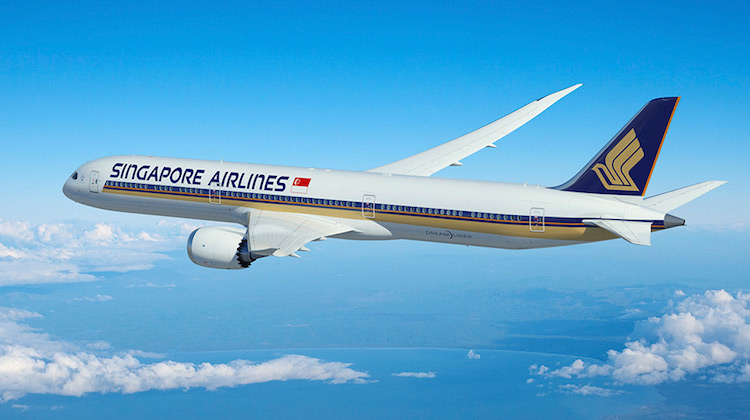 An artist's impression of a Boeing 787-10 in Singapore Airlines livery. (Boeing)