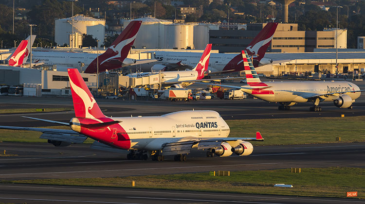 Qantas flies Boeing 747-400/400ERs between Sydney and Santiago. (Seth Jaworski)