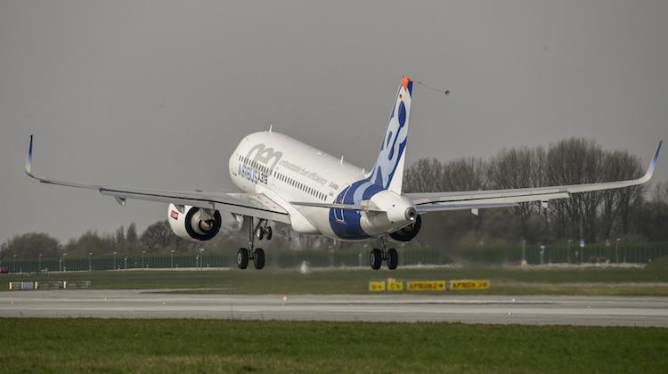 The Airbus A319neo takes off. (Airbus)