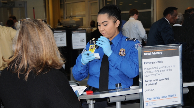 A file image of a Transportation Security Administration officer. (Department of Homeland Security)