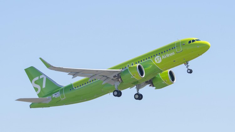 A file image of an Airbus A320neo in S7 Airlines livery. (Airbus)