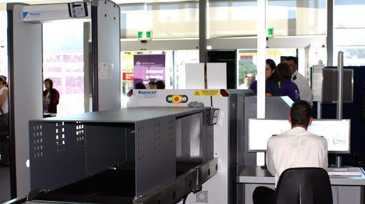 A file image of a security screening point.
