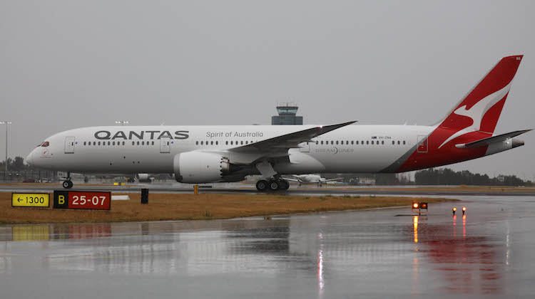 Qantas Boeing 787-9 VH-ZNA at Sydney Airport. (Victor Pody/Qantas)