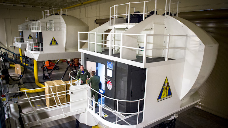 Simulators at Naval Air Station Jacksonville. (Boeing)