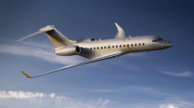 An artist's impression of the Bombardier Business Aircraft Global 6500. (Bombardier/Instagram)
