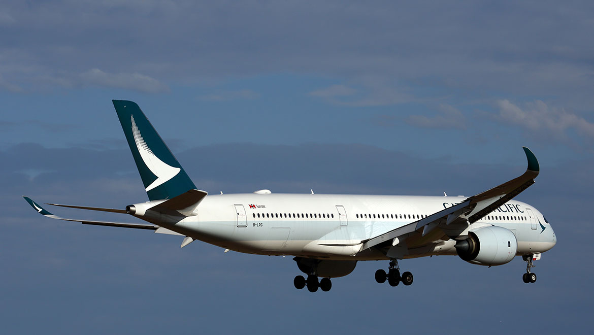 Cathay Pacific flies the A350-900 to a number of Australian ports. (Rob Finlayson)