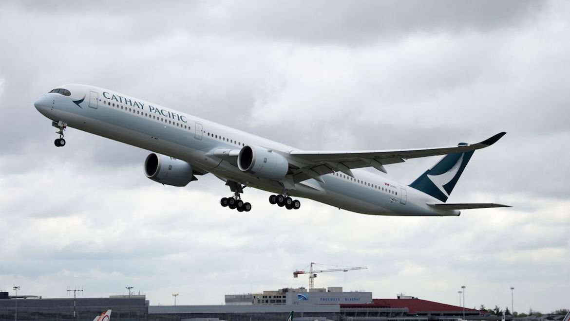 A file image of a Cathay Pacific Airbus A350-1000. (Airbus)
