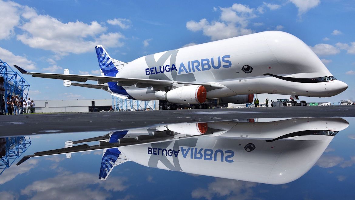 The Airbus BelugaXL features a whale-inspired livery. (Airbus)