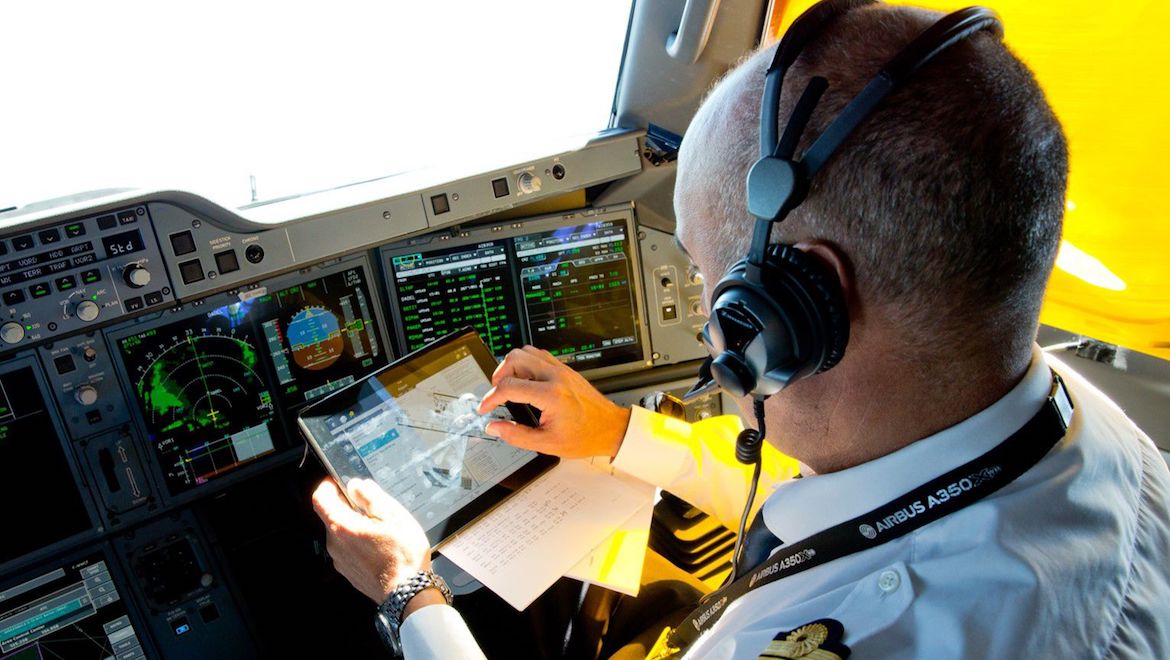 The Airbus Global Services Forecast says flight operations services such as pilot training and flight-planning solutions will account for a US$1.5 trillion cumulative spend over 20 years. (Airbus)