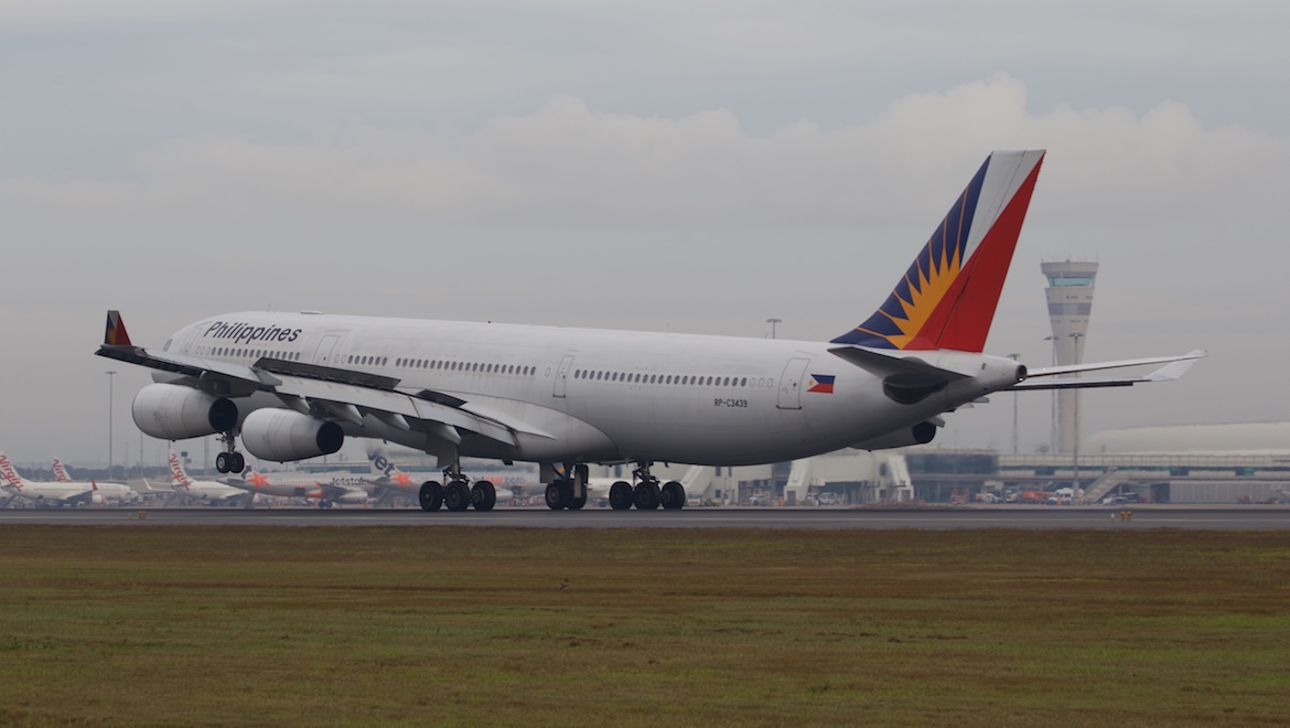 Philippine Airlines' final A340-300 service was on July 1. (Joshua Matica)