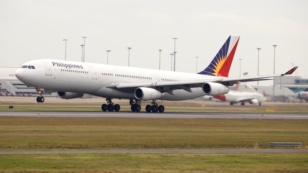 Philippine Airlines' final A340-300 service to Brisbane was operated by RP-C3439. (Joshua Matica)