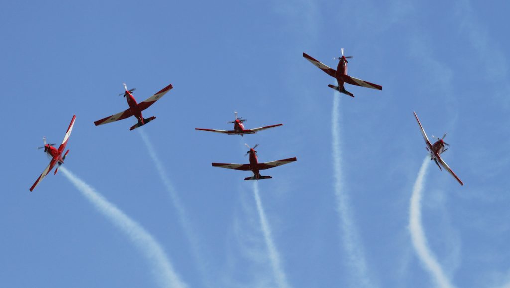 The Roulettes remain a popular attraction everywhere they perform, seen here at Williamtown. (Seth Jaworski)