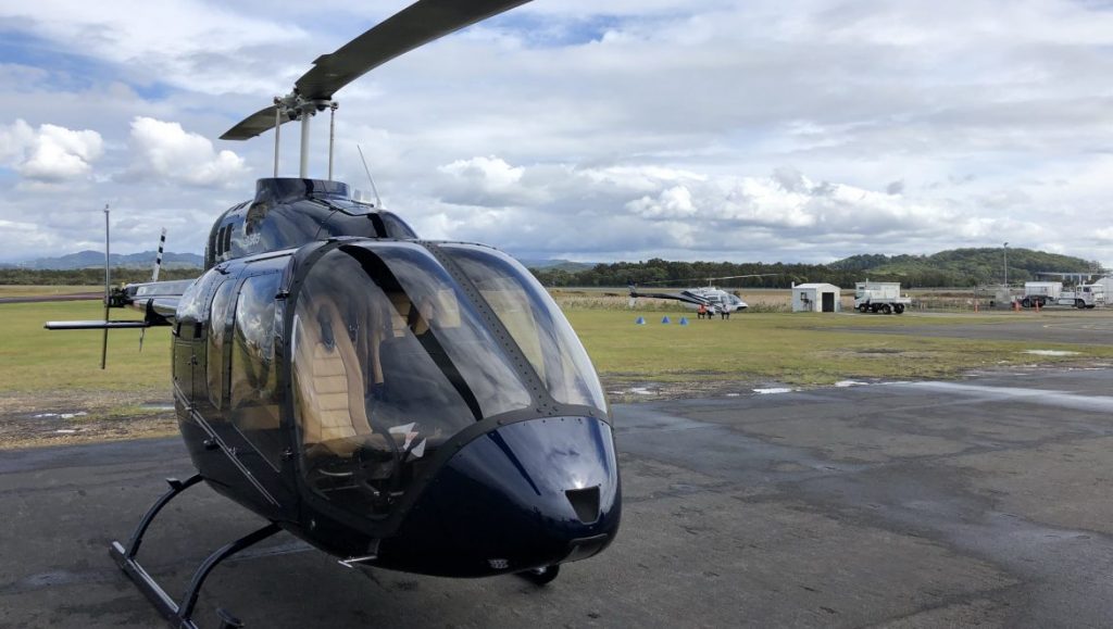 Bell 505 VH-HRH at Armidale. (Mick Cullen)