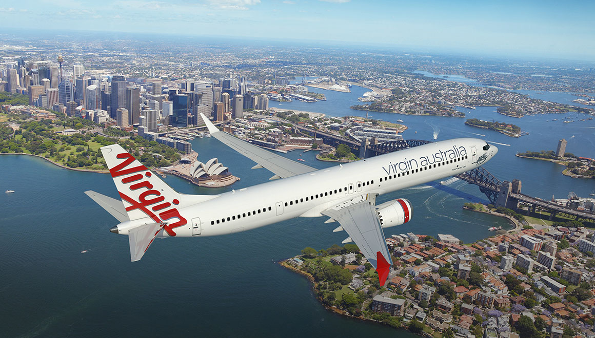 An artist's impression of a Boeing 737 MAX 10 in Virgin Australia livery. (Virgin Australia)