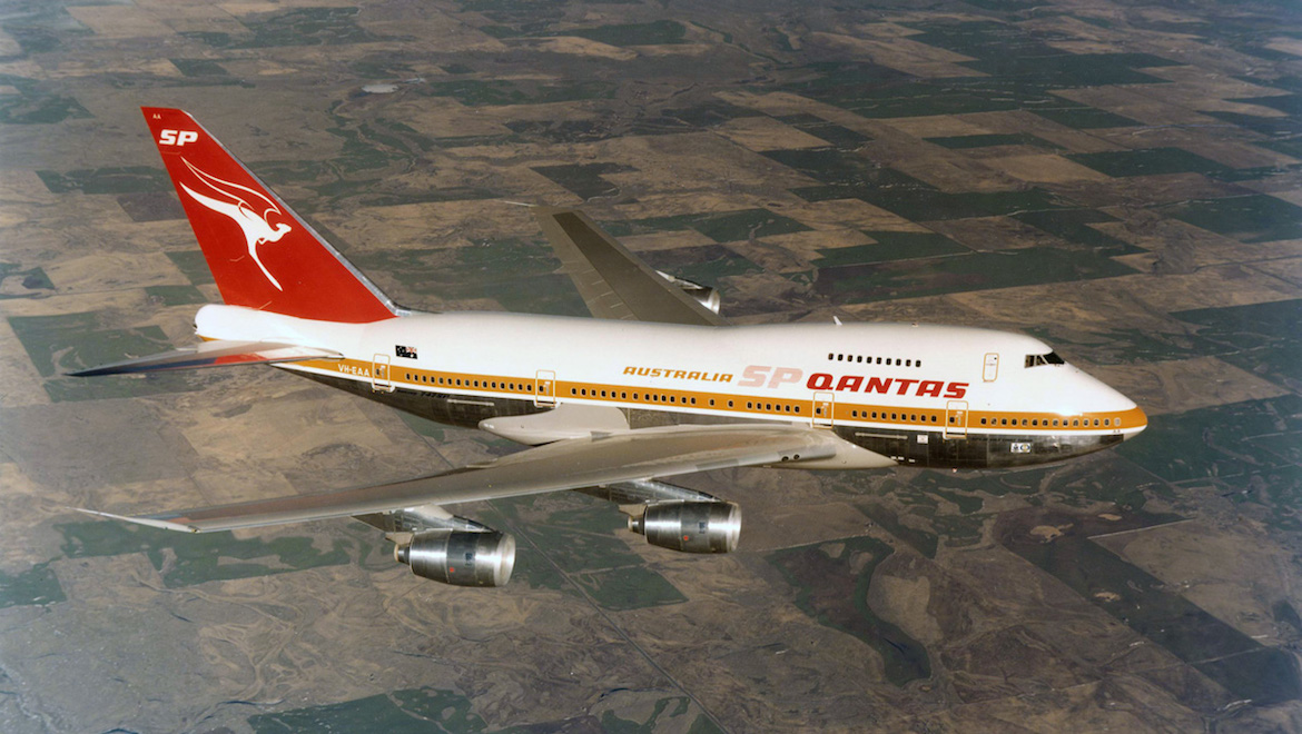 Qantas operated two 747SPs, initially to Wellington with its infamously short runway, before deploying the type on nonstop trans-Pacific flights. (Qantas)