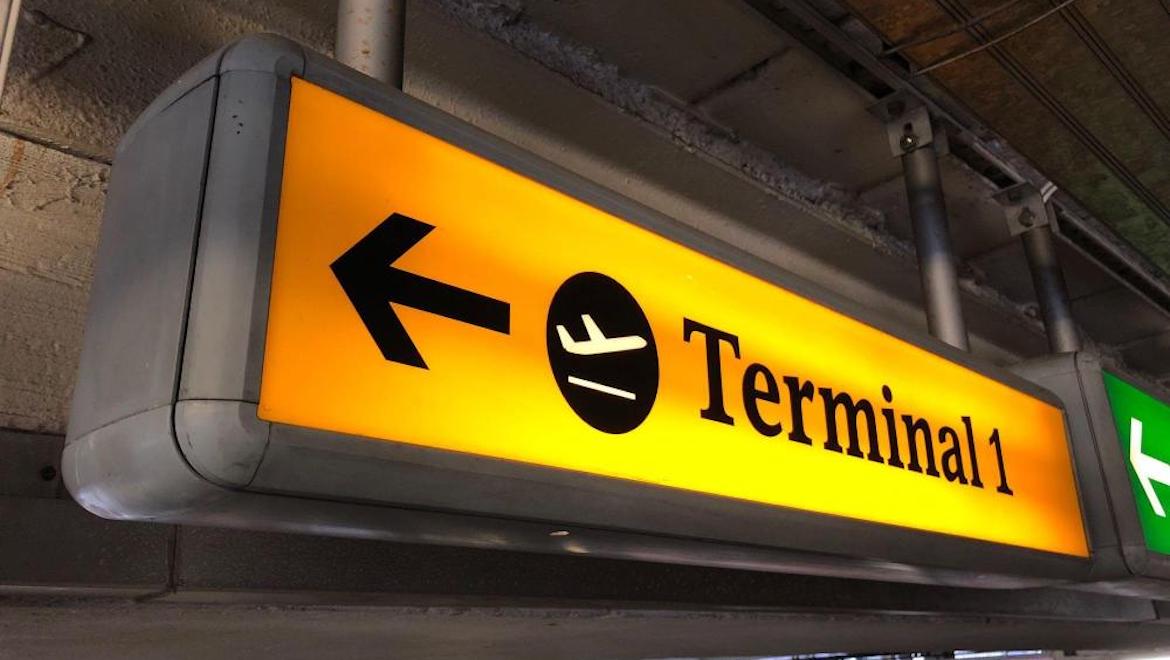 London Heathrow Terminal 1 sign. (CA Global Partners)