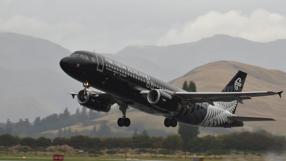 Air NZ A320 taking off (Air NZ)