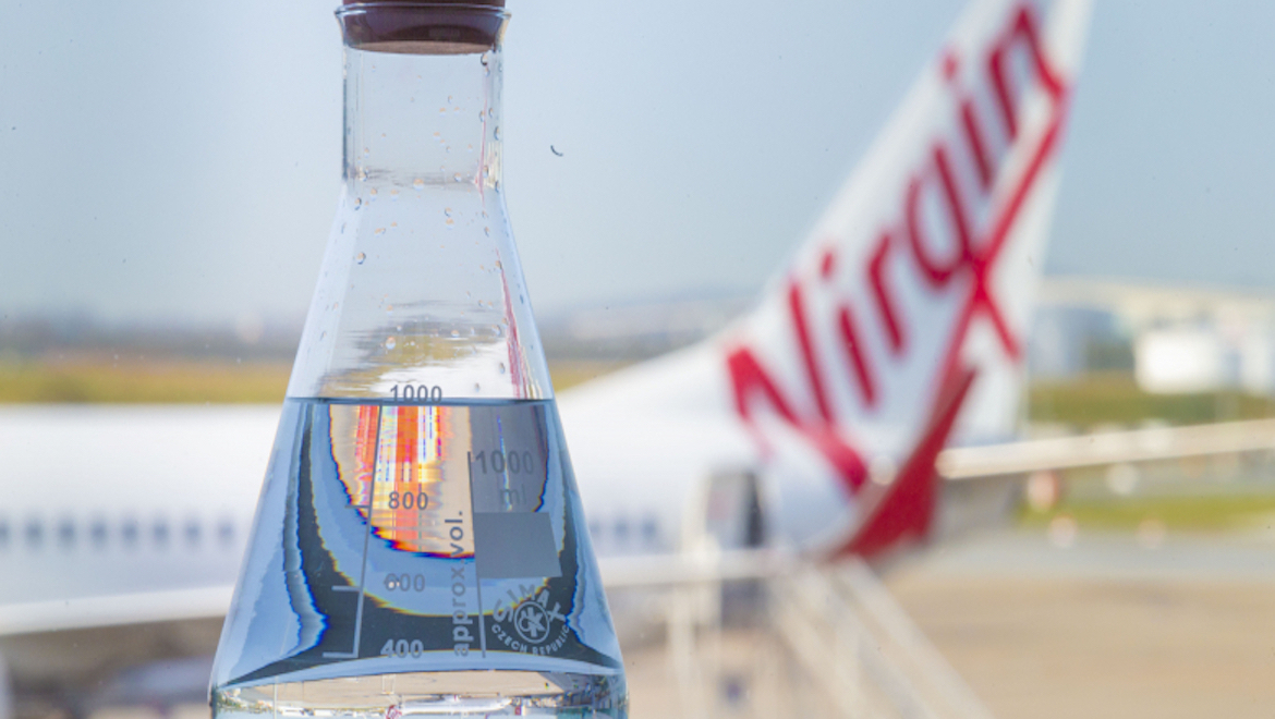 Virgin Australia completed a trial of biojet fuel at Brisbane Airport. (Virgin Australia)