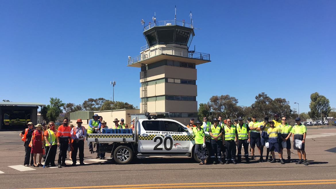 Alice Springs Airport participating in Airport Safety Week. (Australian Airports Association)