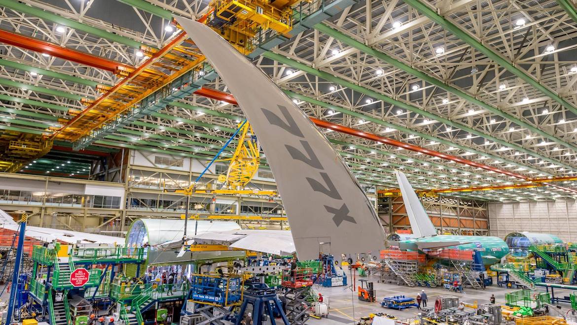 The 777-X folding wingtips. (Boeing/Facebook)