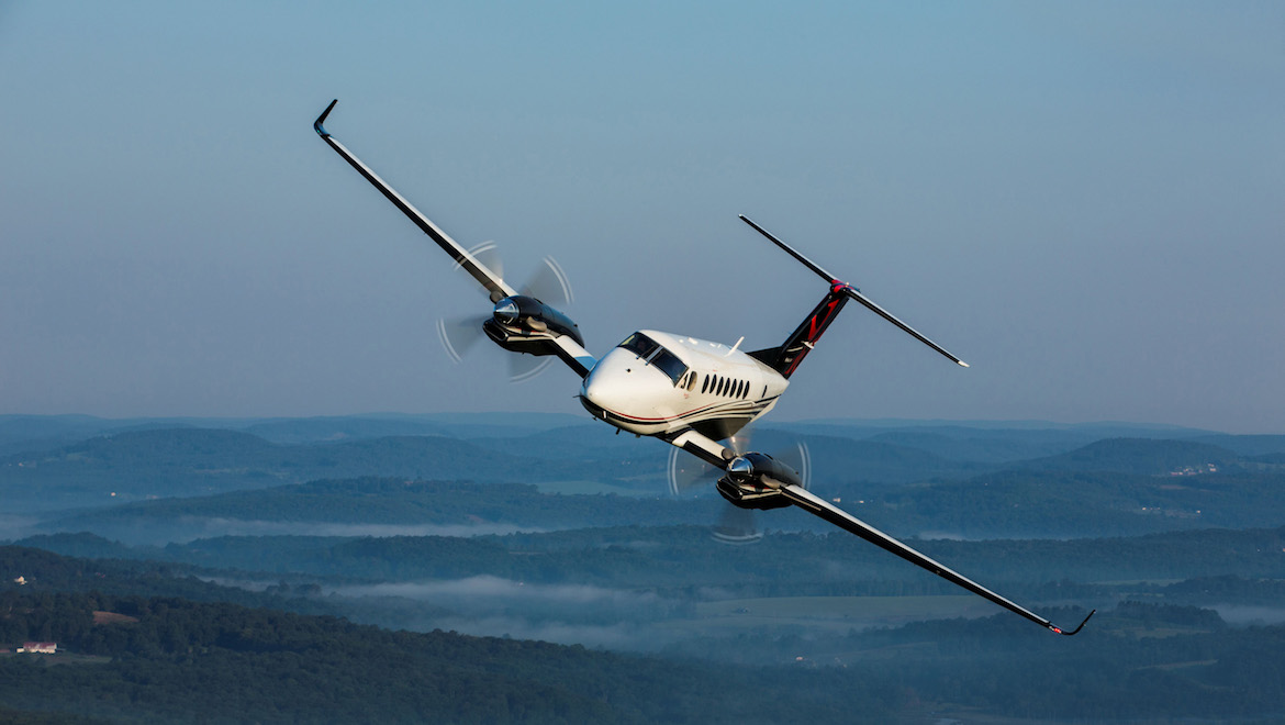 A file image of a Beechcraft King Air 350.