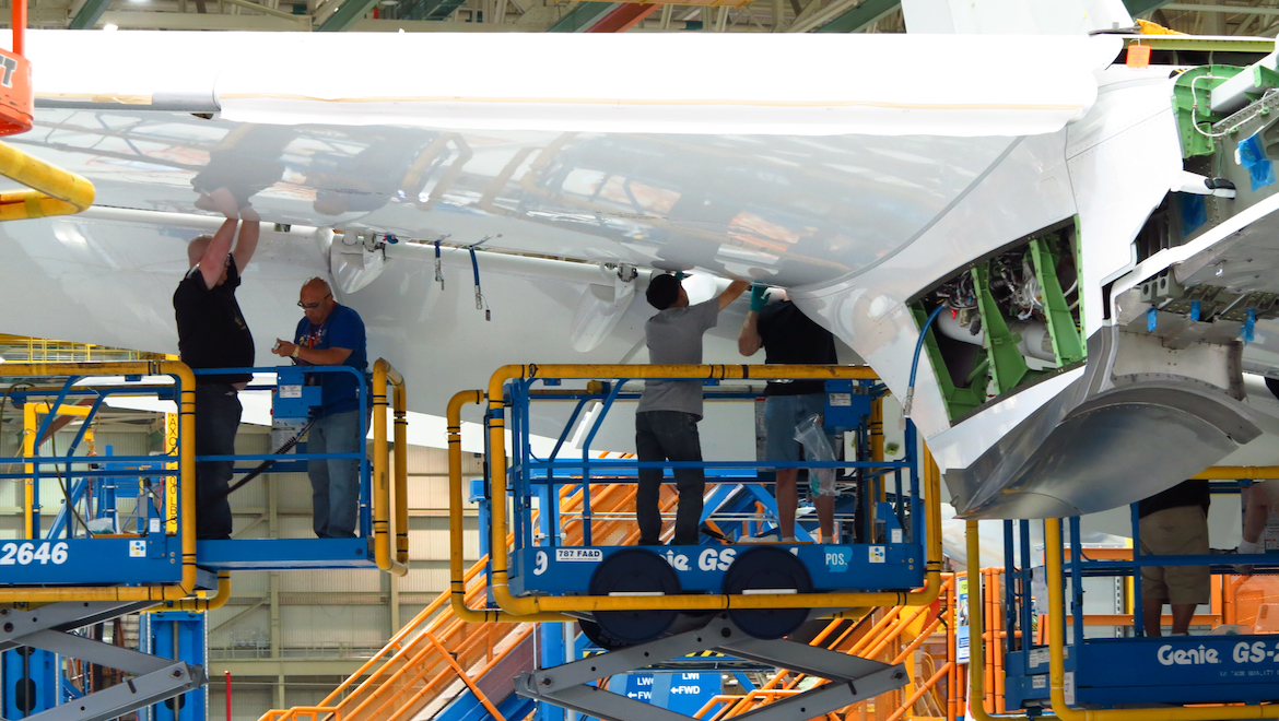 Components being produced at BAA end up being installed on the 787 final assembly lines.