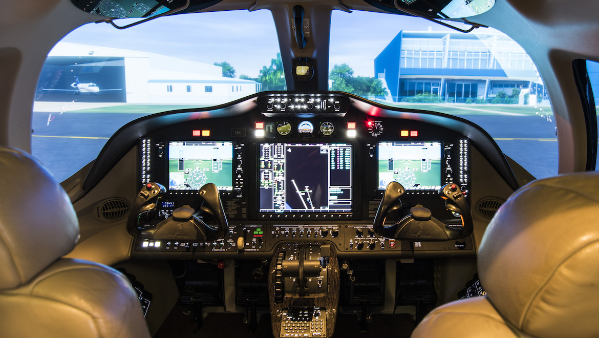 The Citation Mustang sim represents a unique capability in the region. (Flight Options)