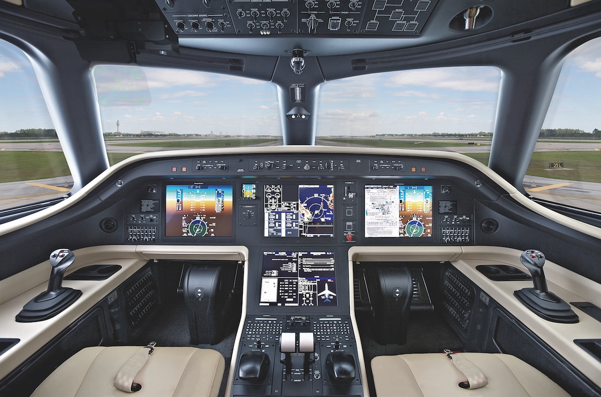 The Embraer Praetor 500 and 600 flight deck will feature Rockwell Collins ProLine Fusion products. (Embraer)