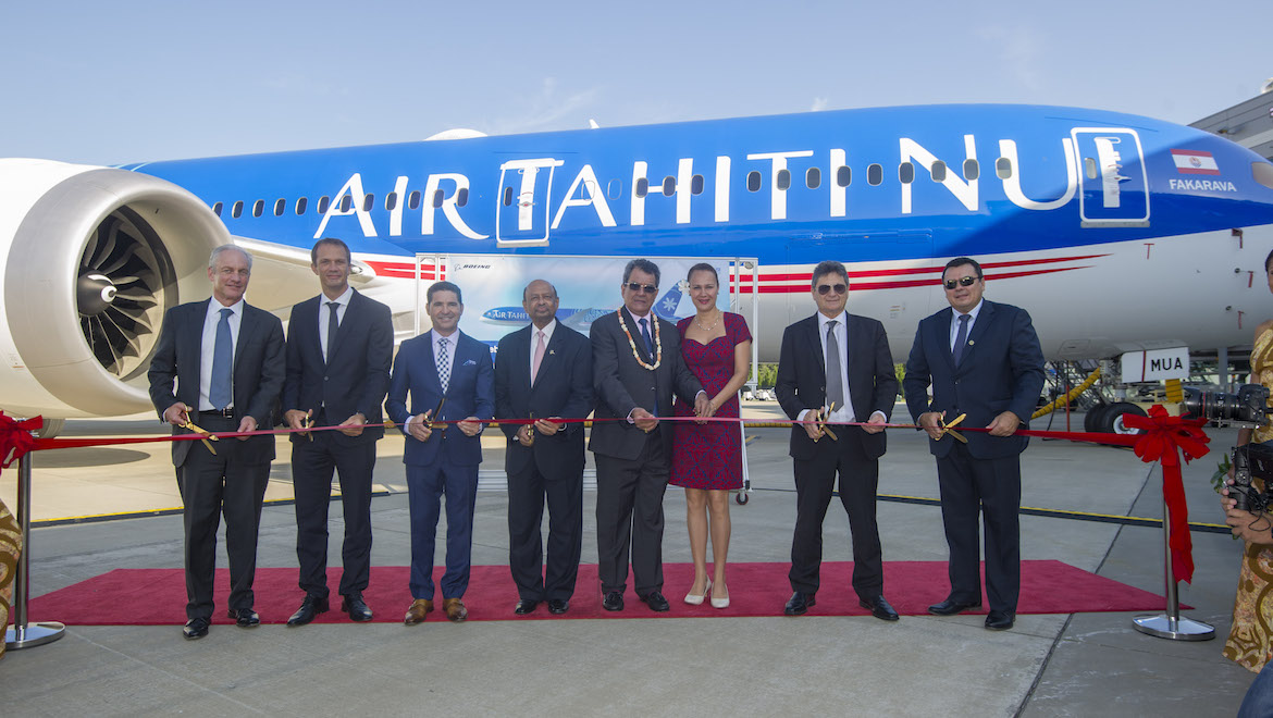 Air Tahiti Nui receives its first Boeing 787-9. (Boeing)