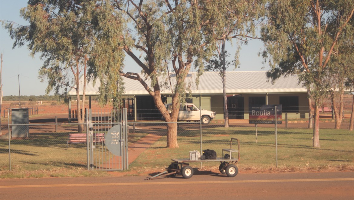 The modest airport terminal at Boulia. (Steve Gibbons)