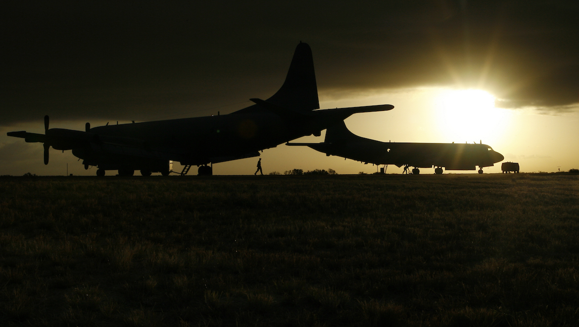A file image of Royal Australian Air Force AP-3C Orions on the flight line at RAAF Base Learmonth. (Defence)