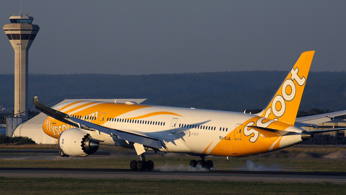 Scoot swapped its Boeing 777s for 787s. (Rob Finlayson)