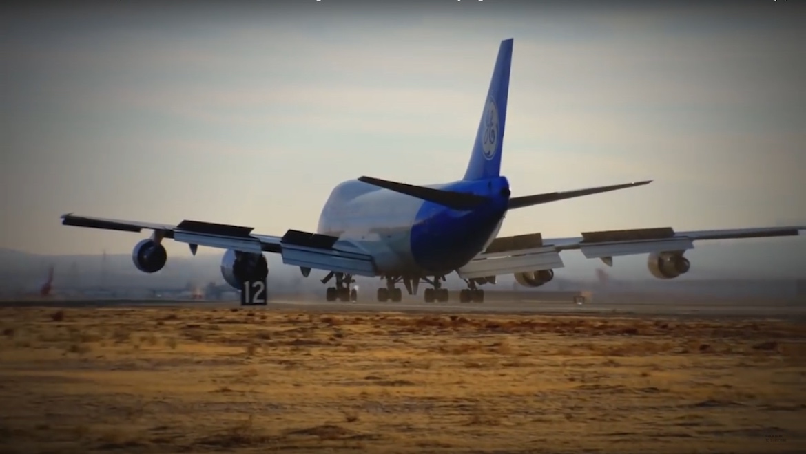 GE Aviation Boeing 747-100 N747GE. (GE Aviation/YouTube)